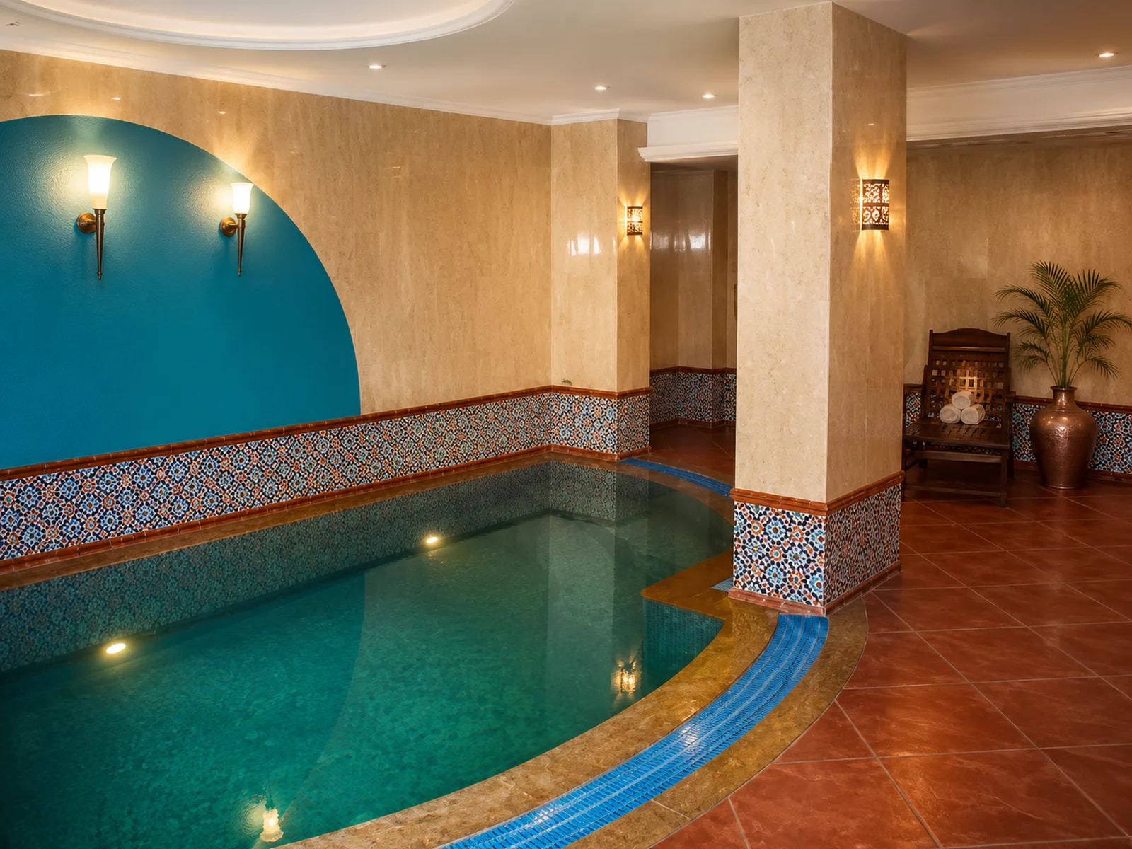 Jacuzzi area at Aleppo Palace Hotel